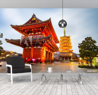 Picture of Senso-ji Temple at Asakusa area in Tokyo Japan